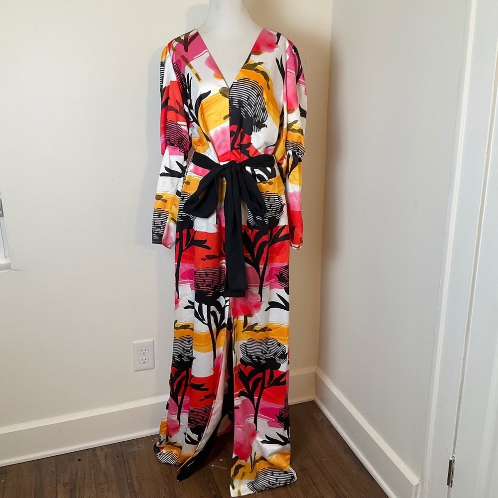 Francisca Amatista Maxi Dress | Long Sleeve | Abstract | NWT | Large - Picture 2 of 15